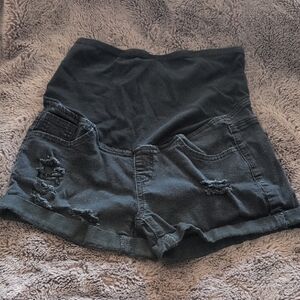 Stylish Black Women's maternity Shorts